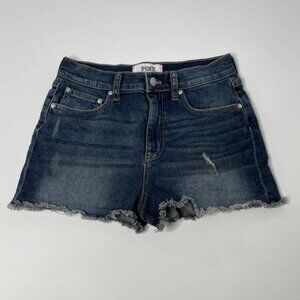Victoria's Secret PINK High-Rise Raw Hem Denim Shorts Women's Size 6